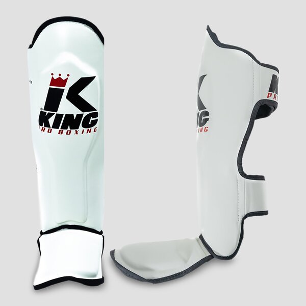 King Pro Boxing SG-3 Schienbeinschoner – Weiß