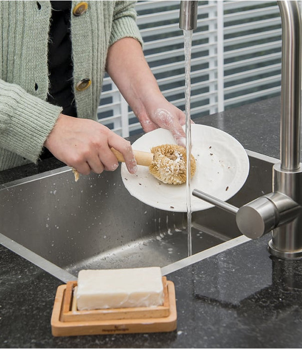 Happysoaps Houten Uitlekbakje voor Afwaszeep