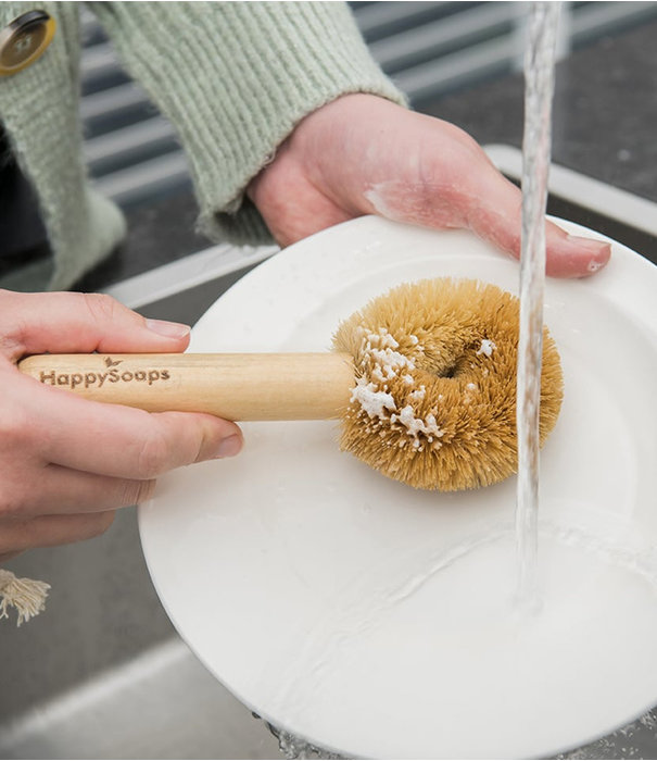 Happysoaps Plastic-free Coconut Dishwashing Brush
