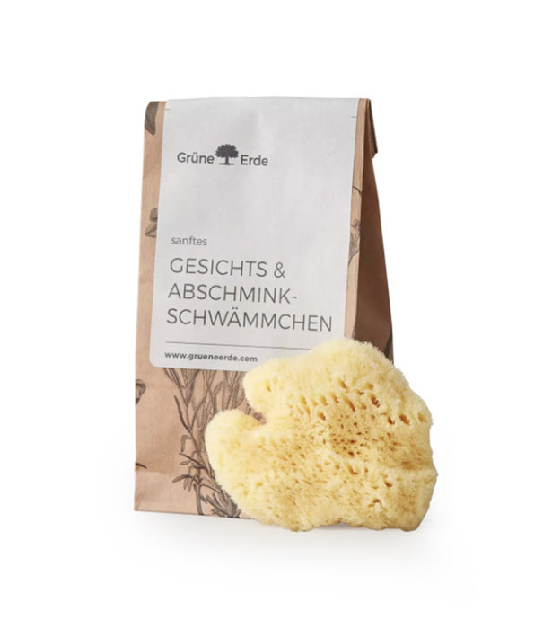 GruneErde Zachte gezichts- en make-up remover spons ø ca. 7 cm