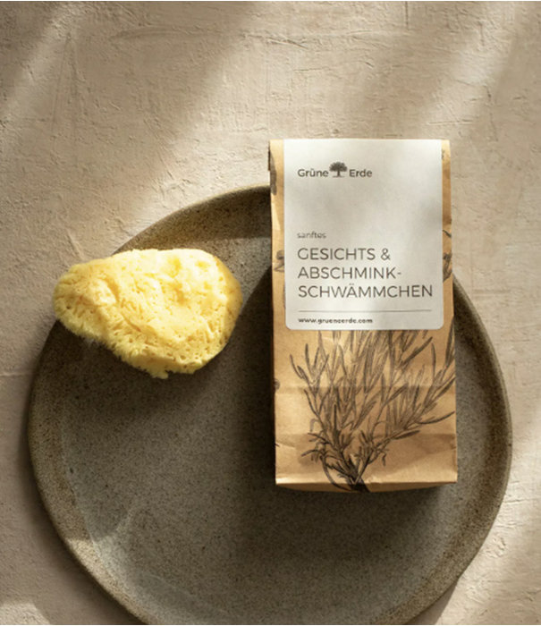 GruneErde Zachte gezichts- en make-up remover spons ø ca. 7 cm