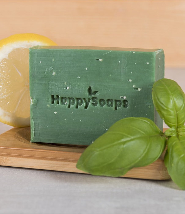 Happysoaps  Body Wash Bar – Lemon and Basil