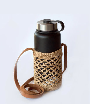 Jessy - Natural Fiber Water Bottle Holder