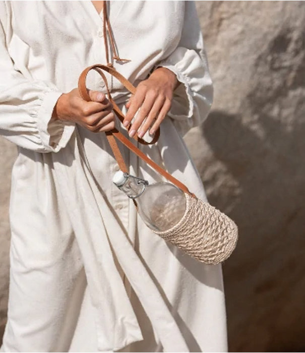 Minga Jessy - Natural Fiber Water Bottle Holder