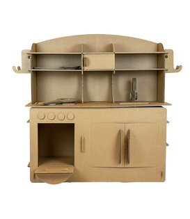 Cardboard Kids Play Kitchen