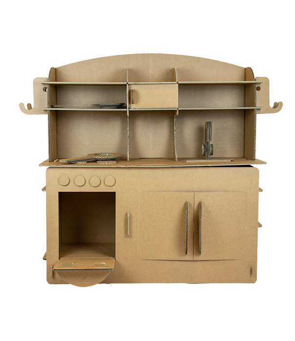 Kartent Cardboard Kids Play Kitchen