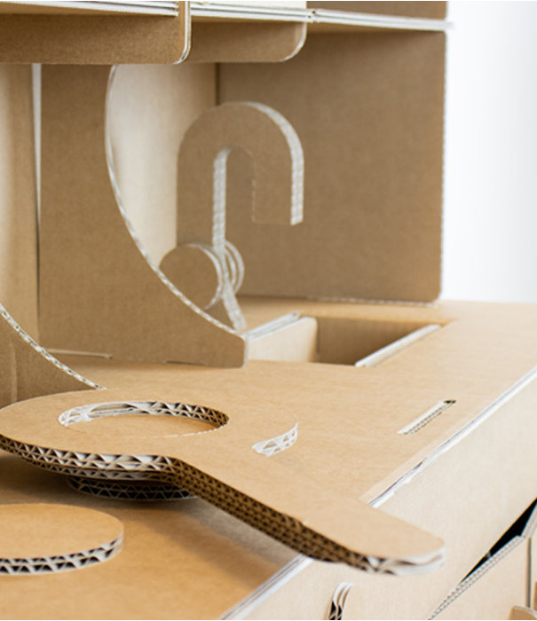 Kartent Cardboard Kids Play Kitchen