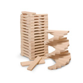 Wooden building blocks in beech