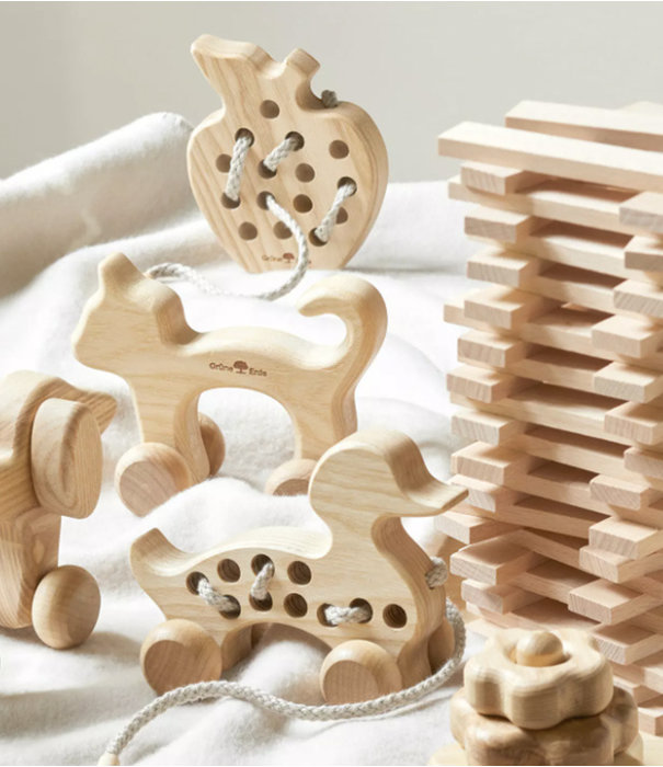 GruneErde Wooden building blocks in beech