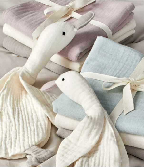 GruneErde Cuddle goose Greta natural approx. 33 cm 100% cotton