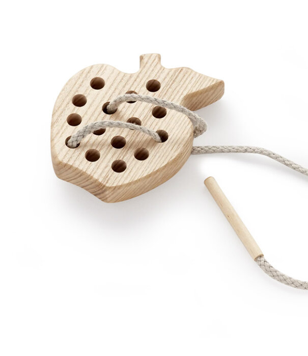 GruneErde String game apple ash wood 12 x 10 cm cord 70 cm