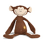 Sunshine monkey Abu with yellow sun. approx. 50 cm cover_ 100% cotton filling 100% new wool sheep
