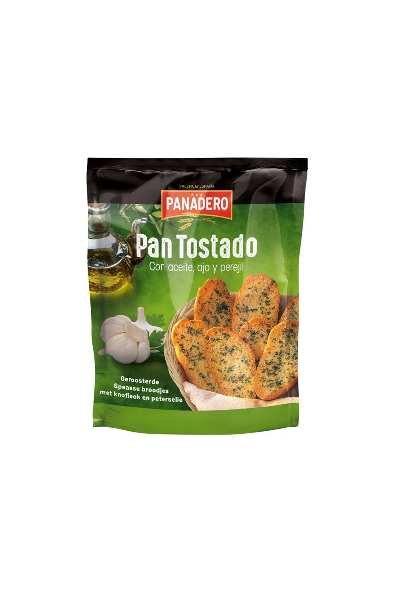 Pan Tostado met knoflook en peterselie