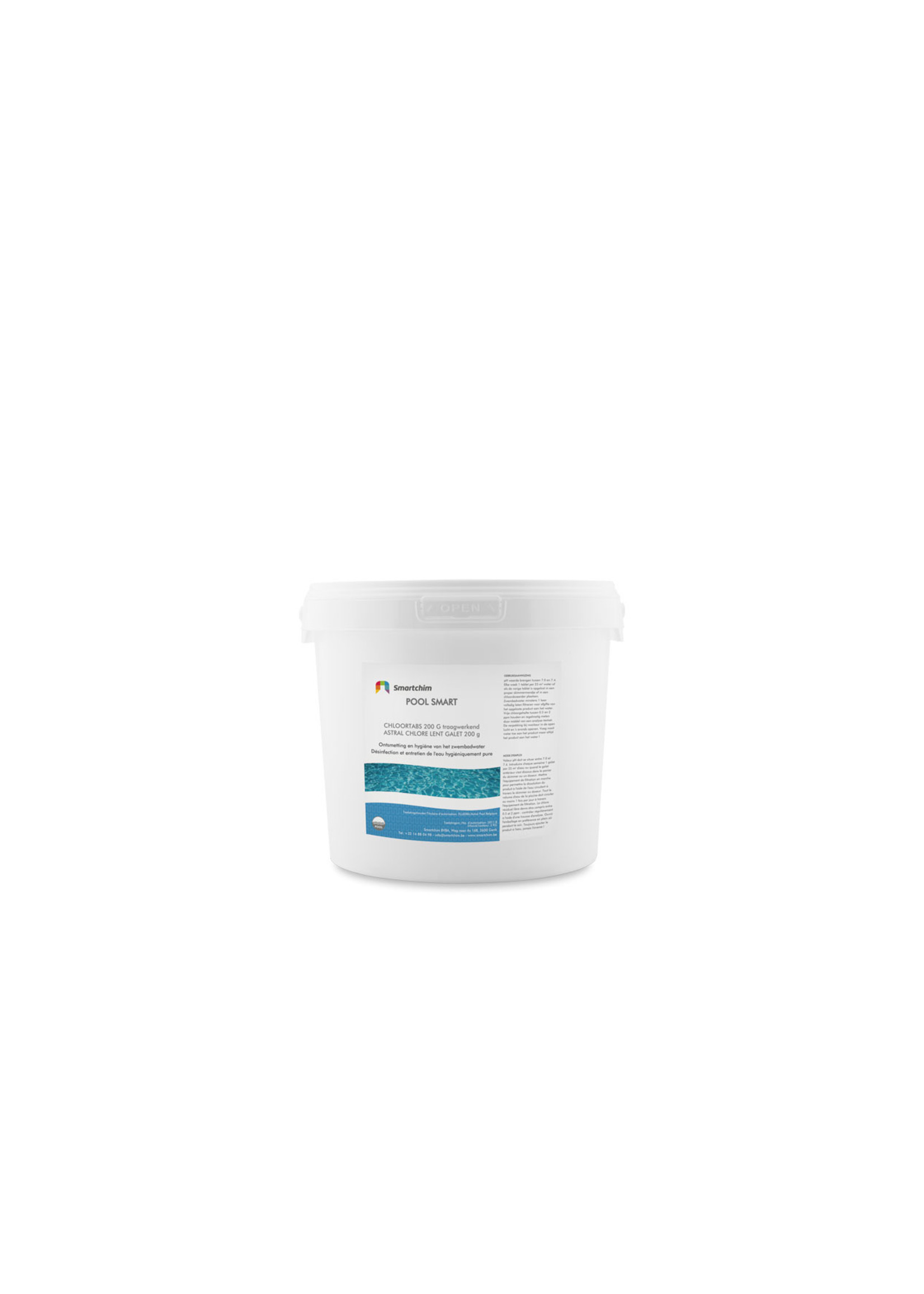 Pool Smart TABS -  TABLETTEN -  TRAAG CHLOOR 5KG