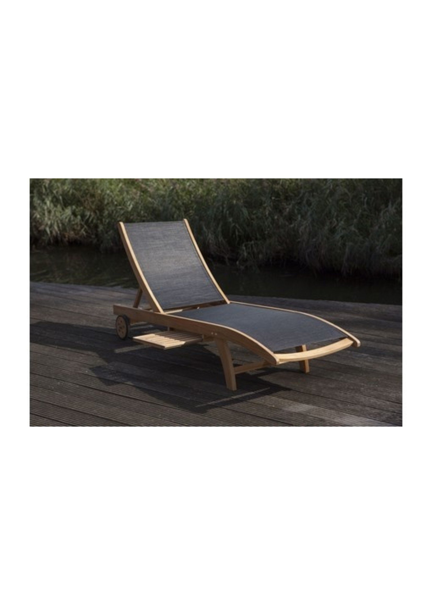 intelligentie Warmte rand Exotan Caldo sunlounger black - Enjoy-Outside