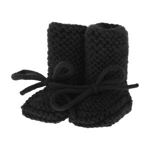 by Kels Knitted Baby Booties | Black