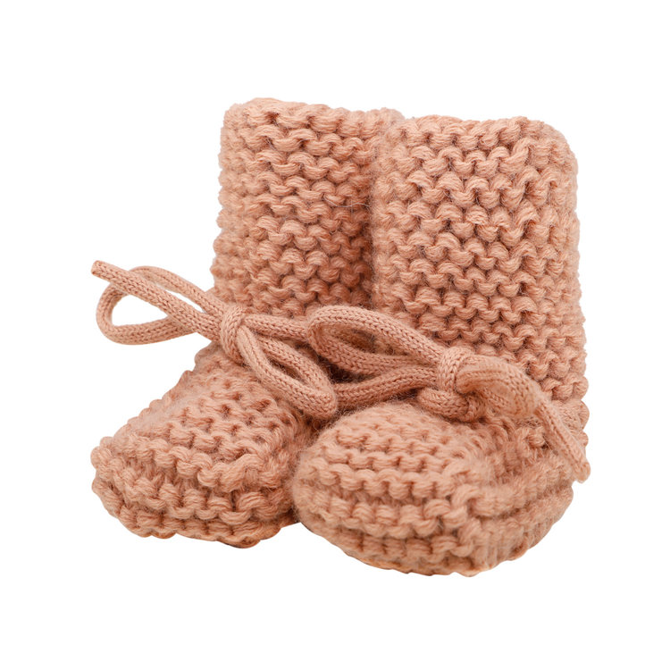 by Kels Knitted Baby Booties | Pink