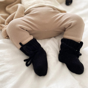 Merino wol Booties | Black