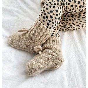 Merino wol booties | Sand