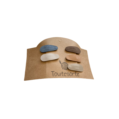 Toutesorte Set van 5 Haarknipjes | Earth Toutesorte Set van 5 Haarknipjes | Earth