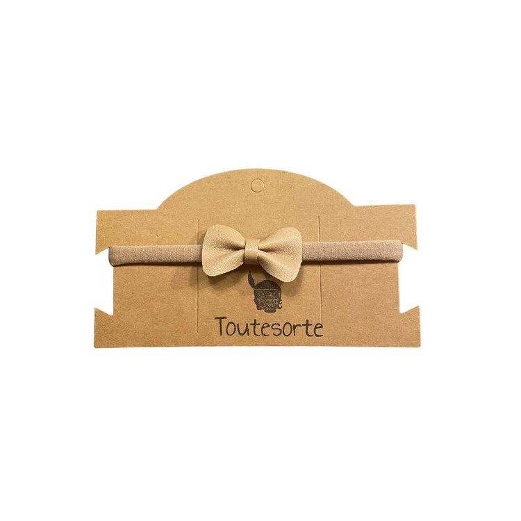 Bow Haarband Small | Beige