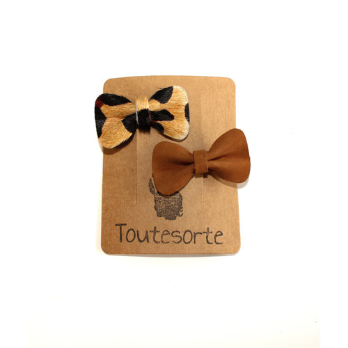Toutesorte Strikjes set | Leopard & Cognac Toutesorte Strikjes set | Leopard & Cognac