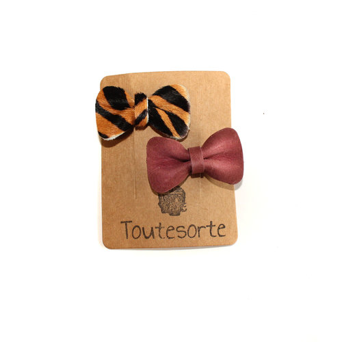 Toutesorte Strikjes set | Mauve & Zebra Toutesorte Strikjes set | Mauve & Zebra