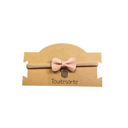 Bow haarband small | Oud roze