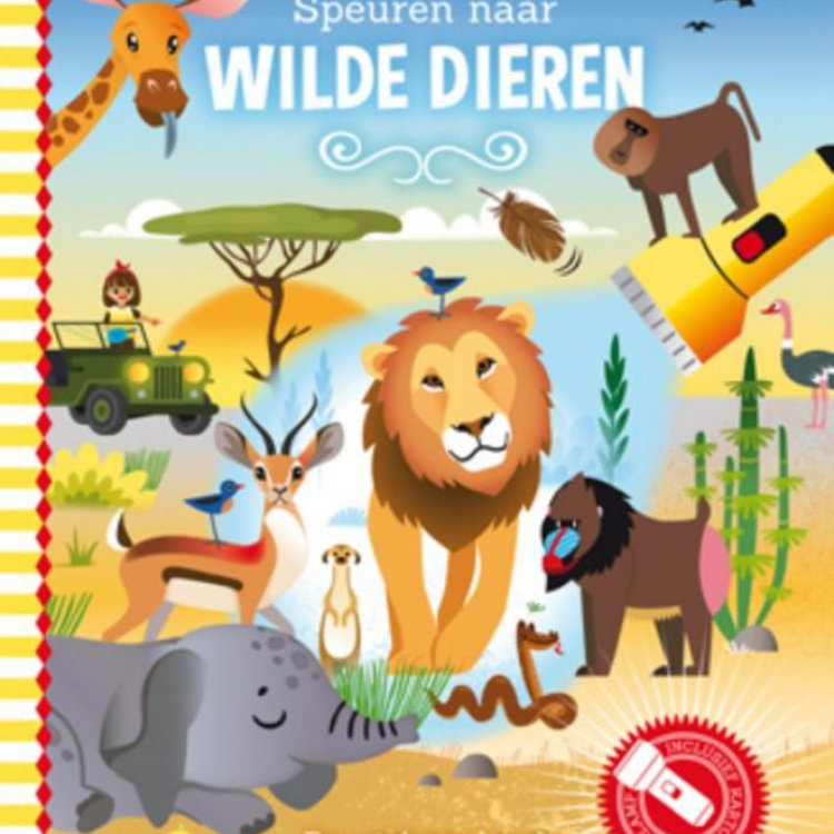 Zaklampboek - Speuren naar wilde dieren