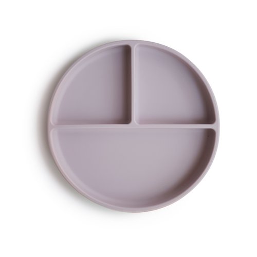 Mushie Vakjesbord met zuignap | Soft Lilac