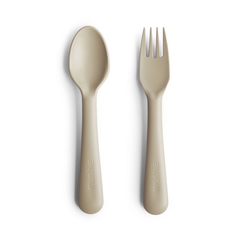 Mushie Fork + Spoon | Vanilla