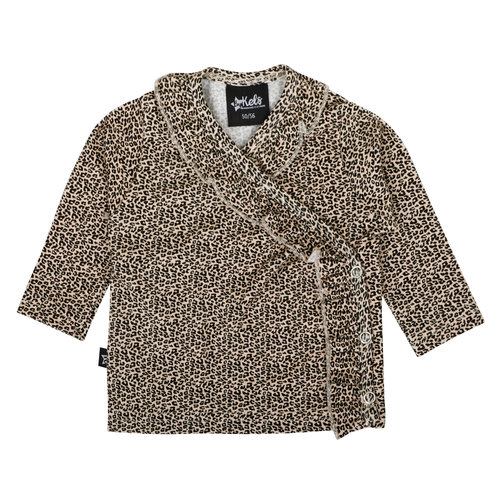 by Kels Overslag vestje Ruffle leopard sand by Kels Overslag vestje Ruffle leopard sand
