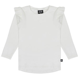 by Kels Ruffle Tee | Off white