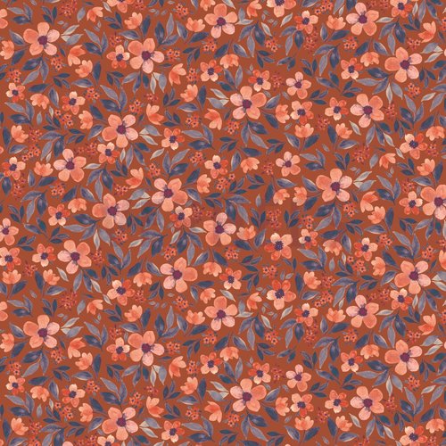 by Kels Dames Flared of Legging | Flowers Pumpkin Orange by Kels Dames Flared of Legging | Flowers Pumpkin Orange