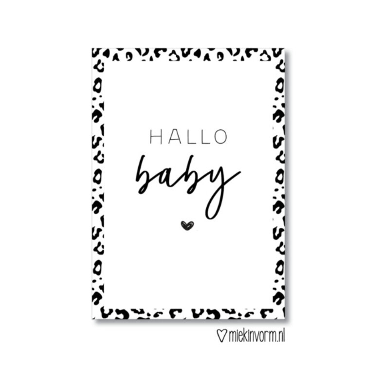 Babyshower kaartjes a7 10 stuks