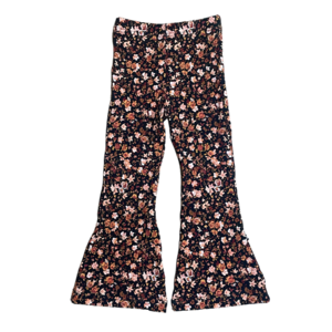 by Kels Kids Flared  of Legging  | Flowers Black