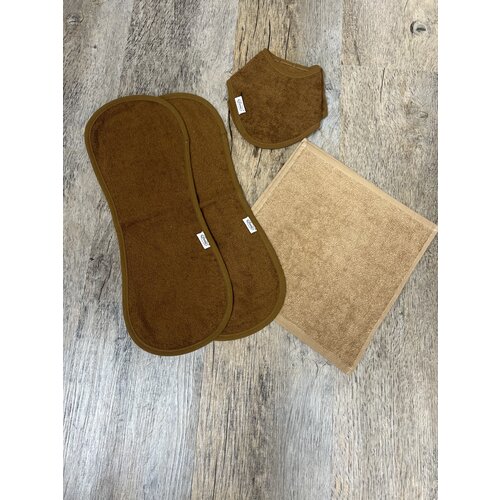 Funnies set aanbieding slab/spuugdoek brown/sand Funnies set aanbieding slab/spuugdoek brown/sand