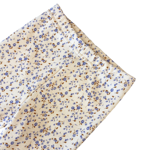 by Kels Kids Flared of Legging | Blauwe mini bloem by Kels Kids Flared of Legging | Blauwe mini bloem