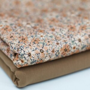 by Kels Dames Flared of Legging | Bloem bruintint