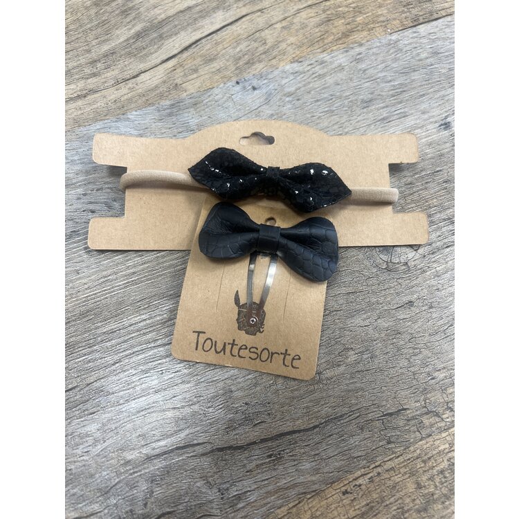 Toutesorte set aanbieding haarband/clip €4
