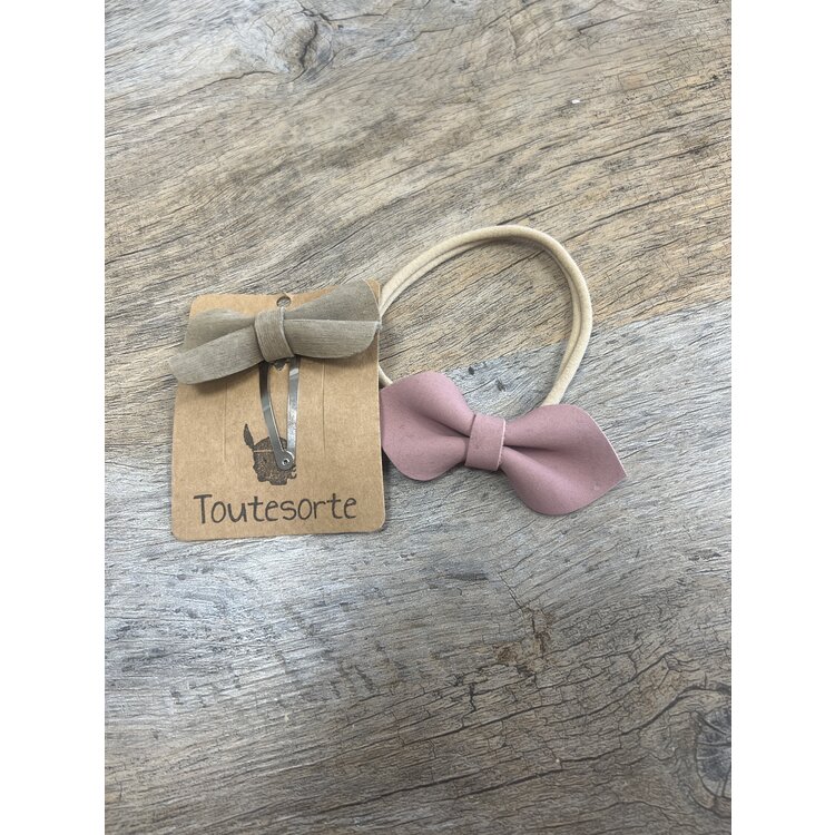 Toutesorte set aanbieding haarband/clip  €4