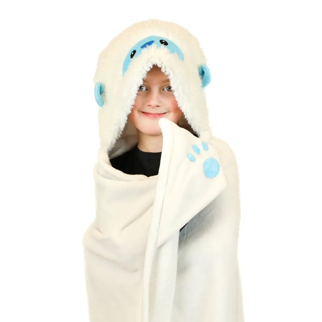 Noxxiez Noxxiez knuffeldeken met capuchon Yeti