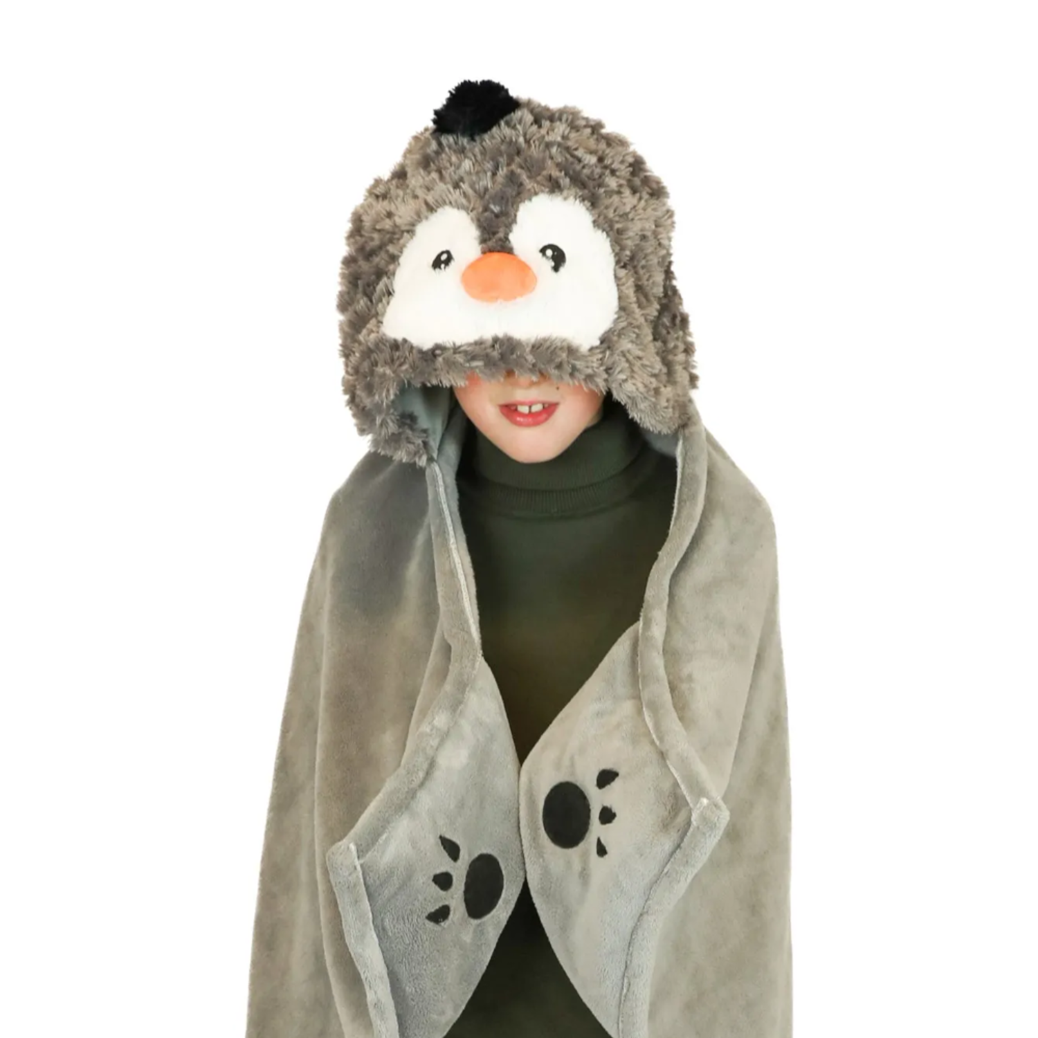  Penguin Wearable Hooded Blanket - Warm & Cozy