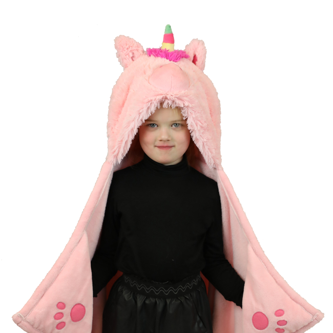 Noxxiez Noxxiez animal hooded blanket Unicorn