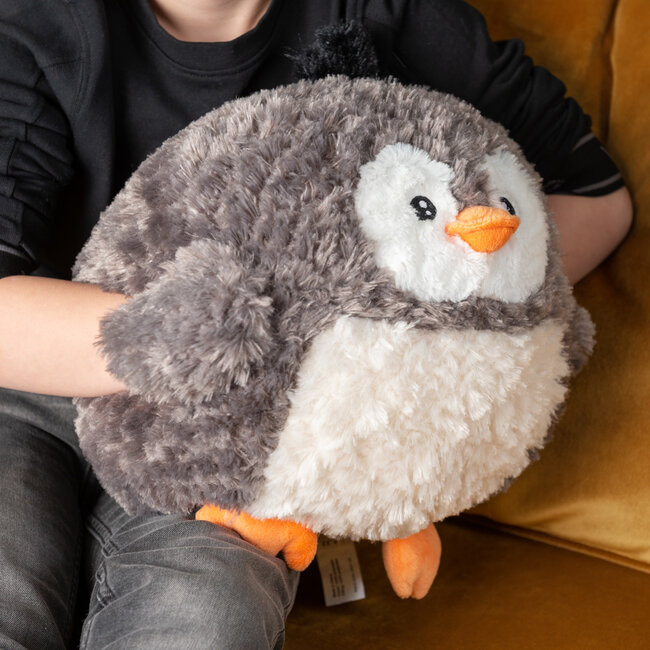 Noxxiez Noxxiez handwarmer knuffelkussen Pinguin