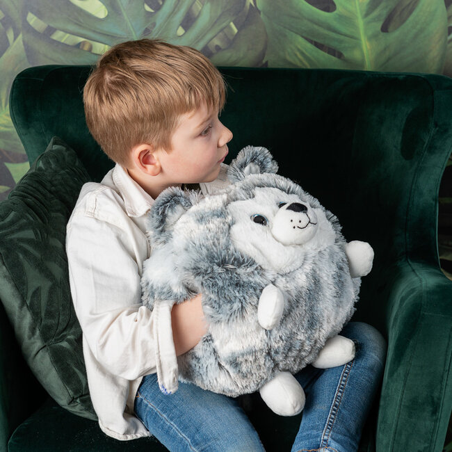 Noxxiez Noxxiez handwarmer knuffelkussen Husky