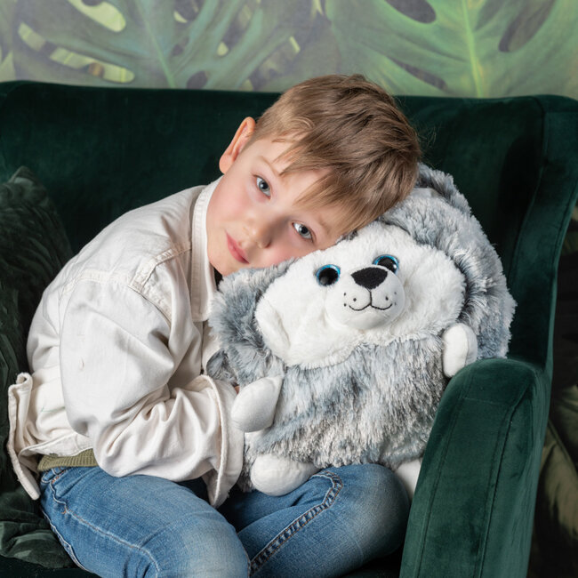 Noxxiez Noxxiez handwarmer knuffelkussen Husky