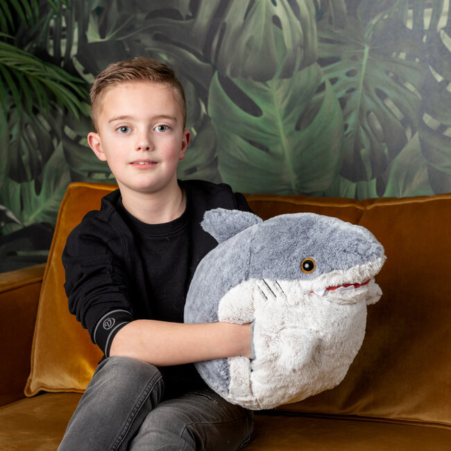 Noxxiez Noxxiez handwarmer knuffelkussen Haai