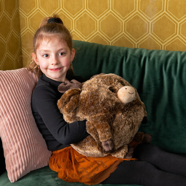 Noxxiez Noxxiez handwarmer knuffelkussen Rendier