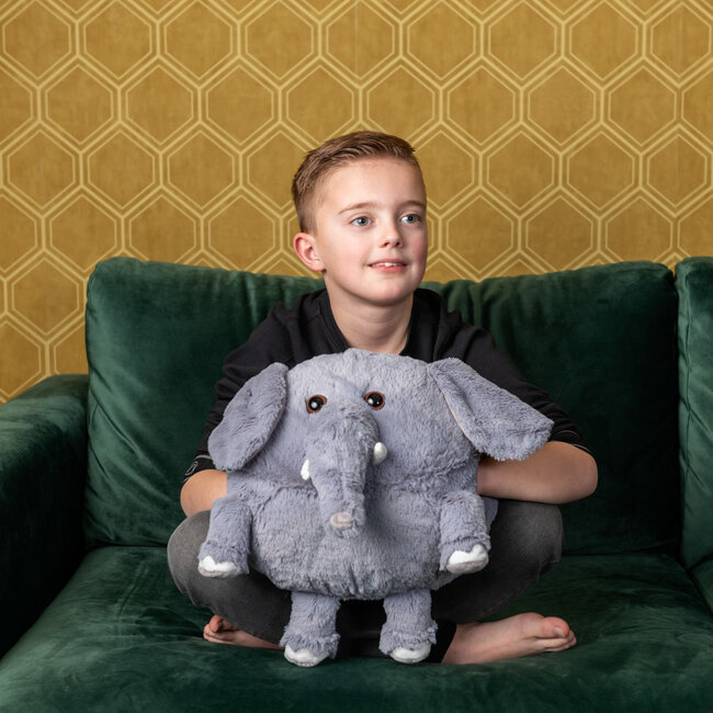 Noxxiez Noxxiez cuddly handwarmer pillow Elephant